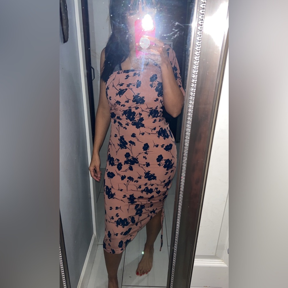 Midi dress one shoulder